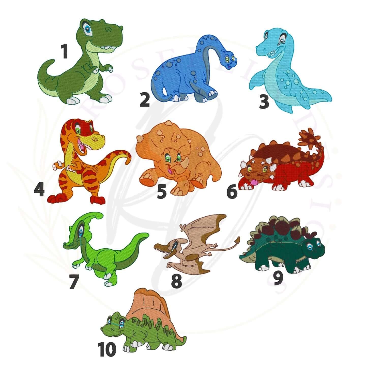 Personalised Embroidered Dinosaur Bath Towel (10 Design Options)