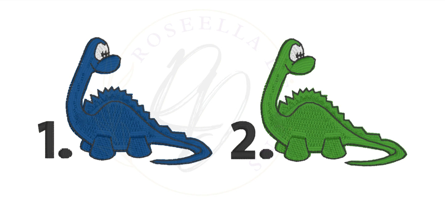Personalised Embroidered Happy Dinosaur Bath Towel (2 Design Options)