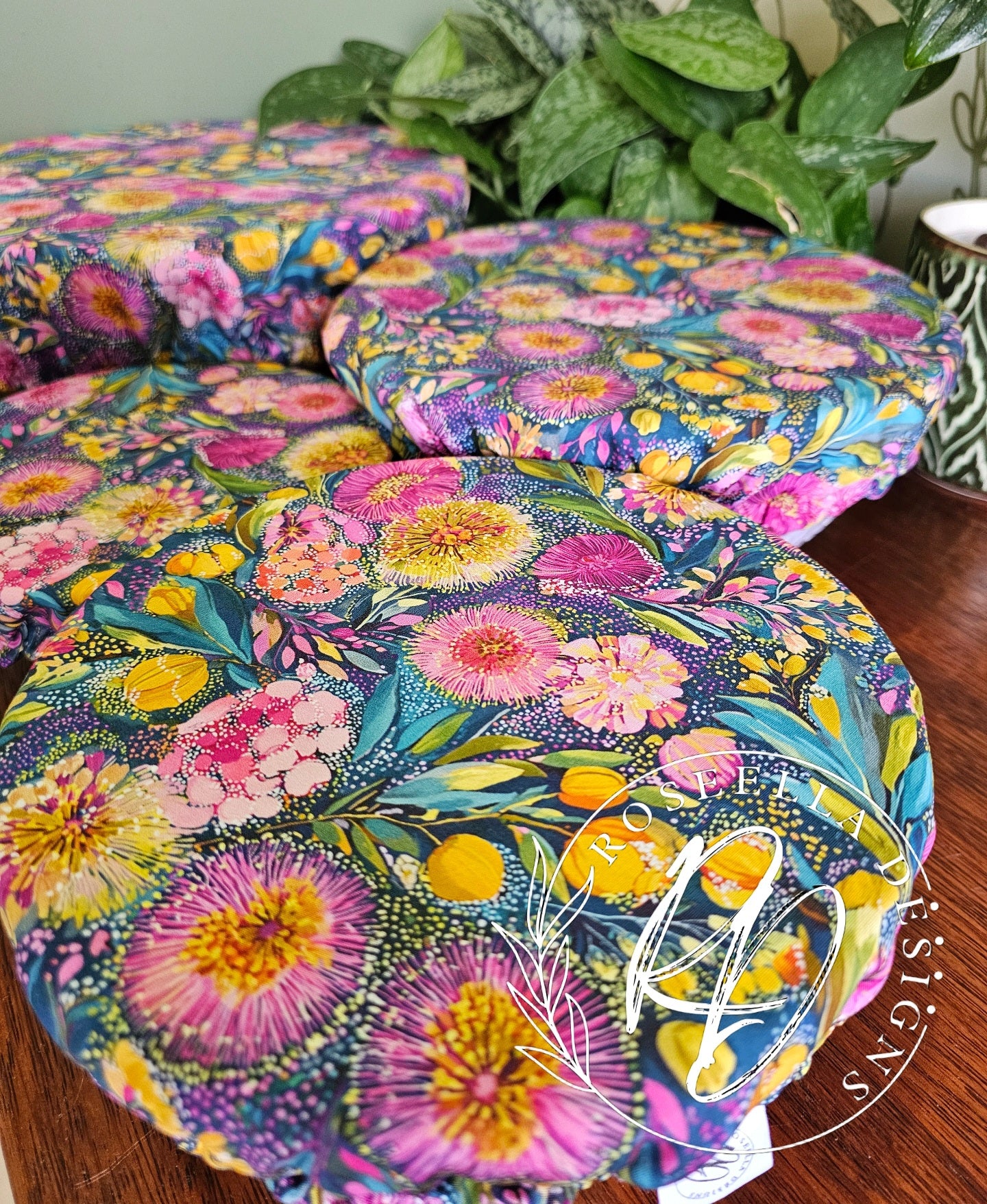 ~Floral Australiana ~ Reusable Bowl Cover BUNDLE 4 sizes