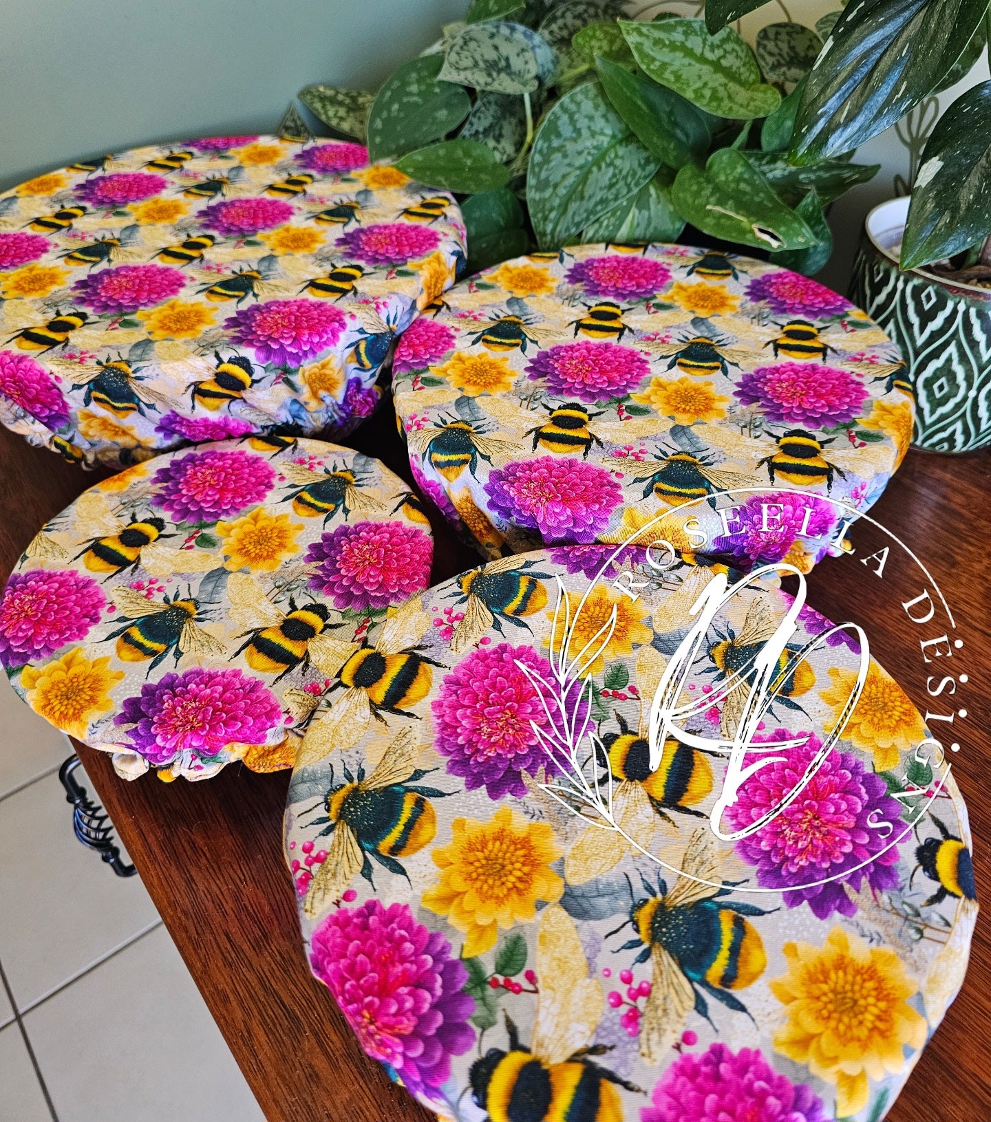 ~Bee~ Reusable Bowl Cover BUNDLE 4 sizes