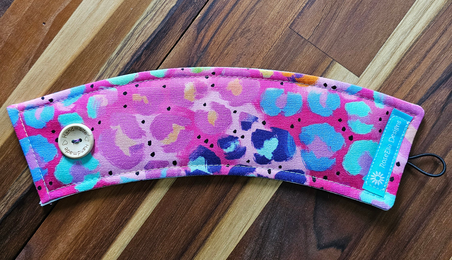 Take Away Cup Cozy ~ Pink Leopard ~