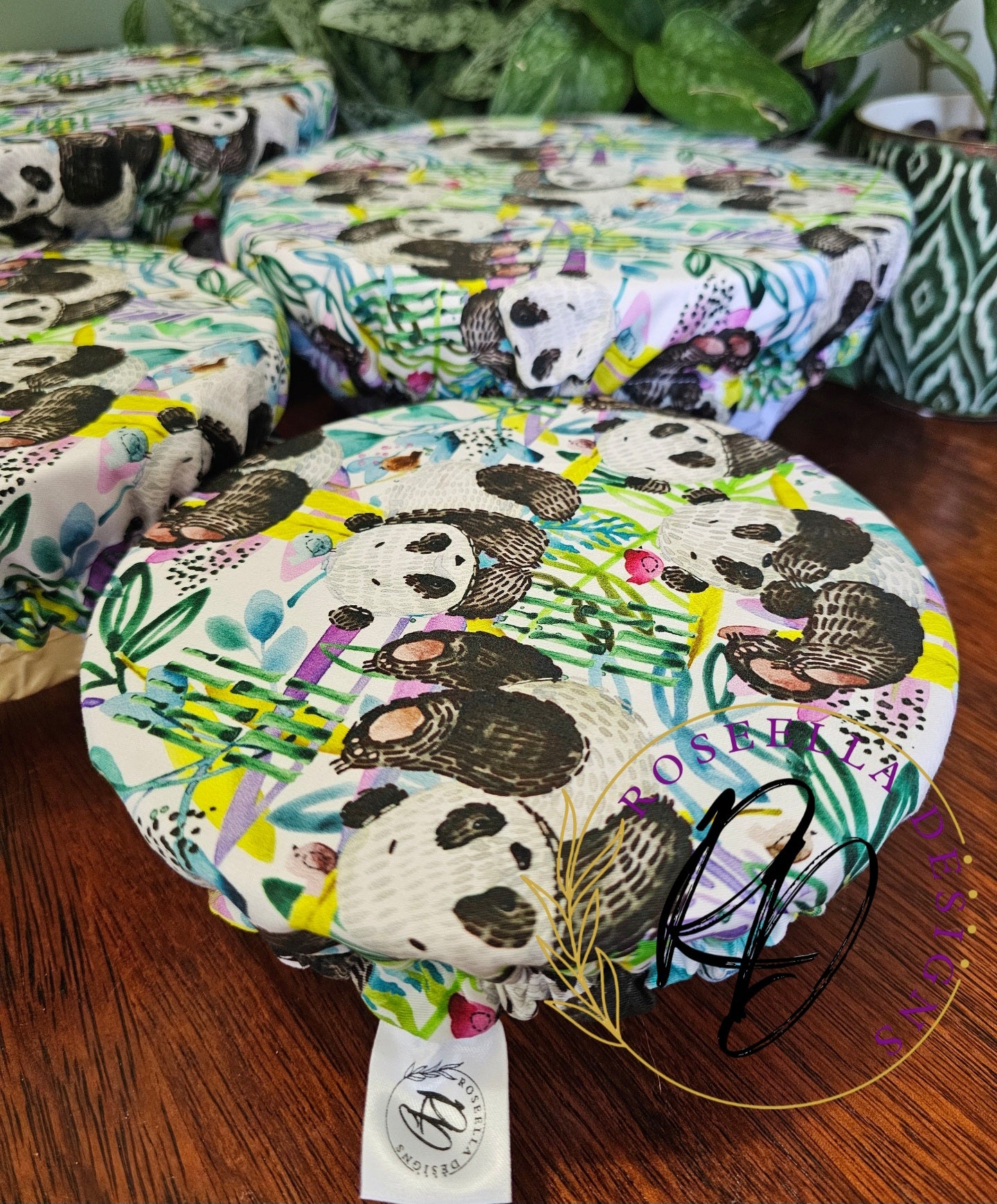 ~Panda ~ Reusable Bowl Cover BUNDLE 4 sizes