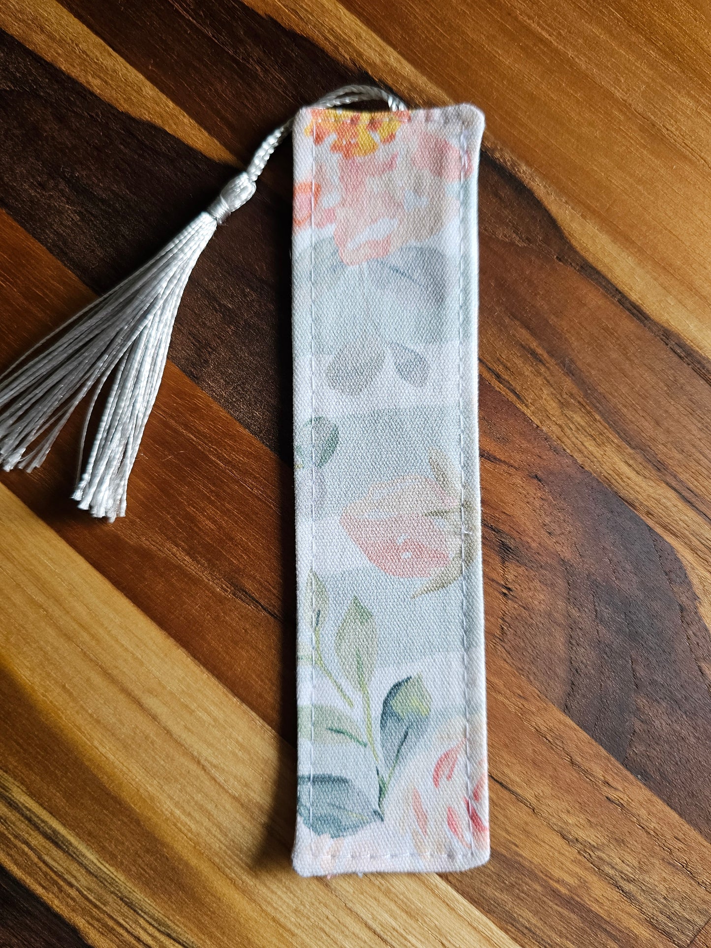 Fabric Bookmark ~ Pastel Floral ~