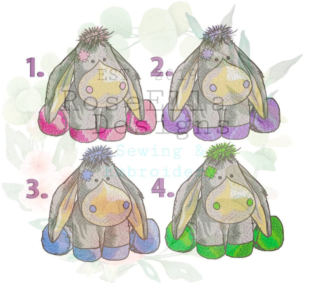 Personalised Embroidered Donkey Bath Towel (4 Design Colour Options)
