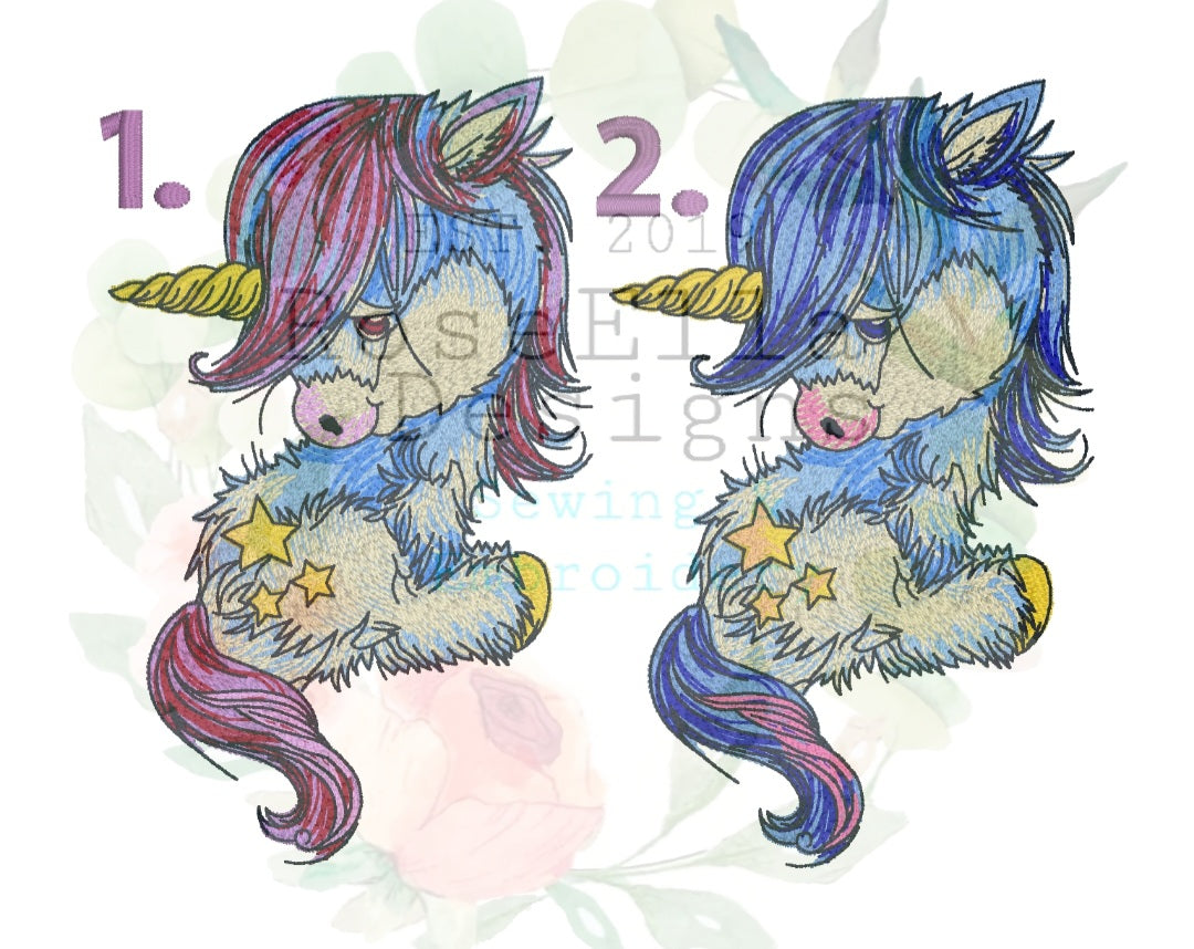 Personalised Embroidered Unicorn Bath Towel (2 Design Colour Options)