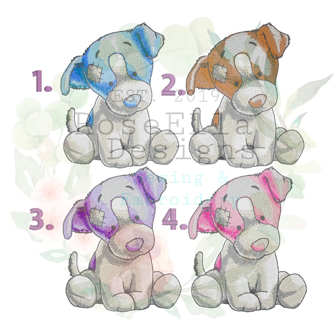 Personalised Embroidered Dog Bath Towel (4 Design Colour Options)