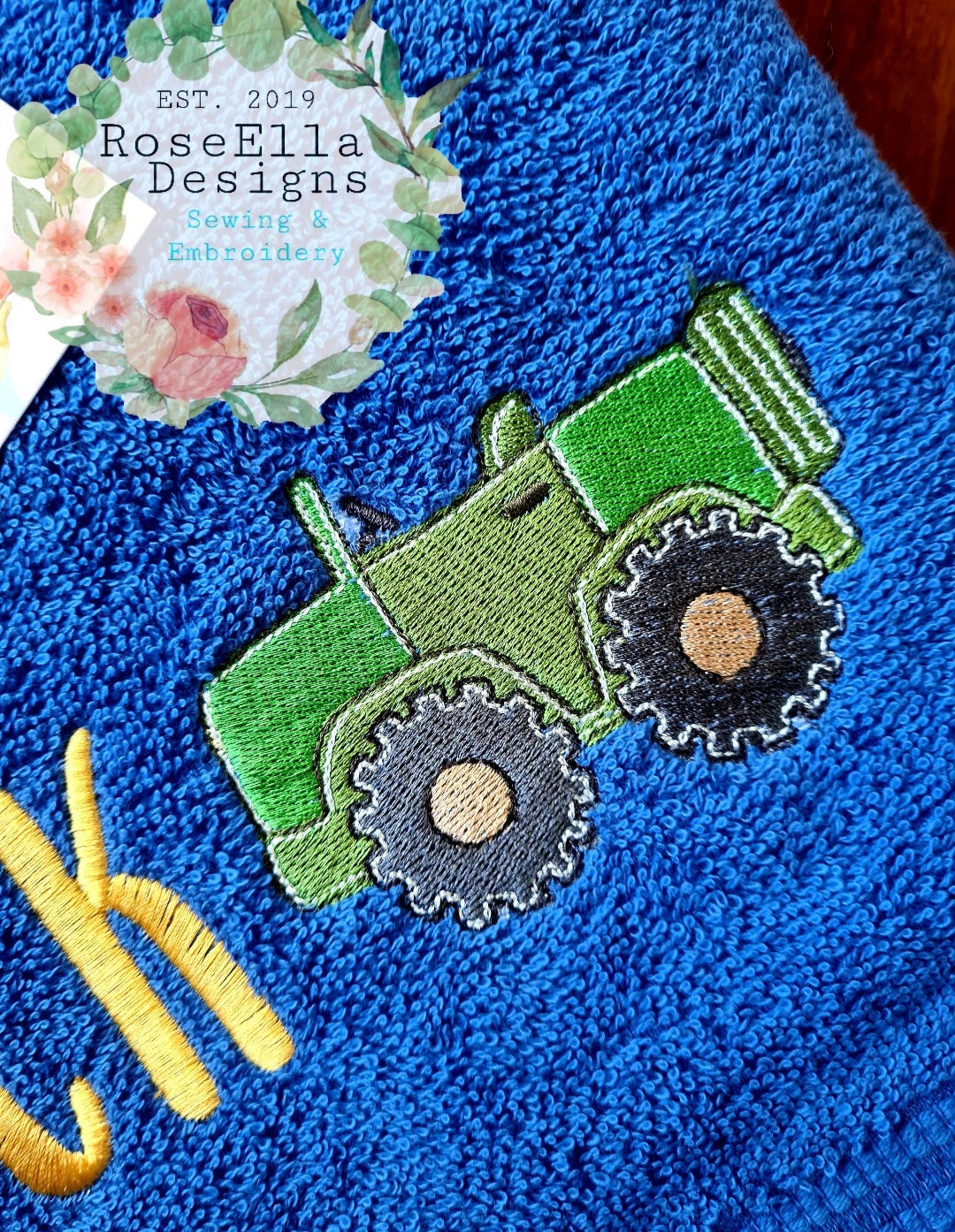 Personalised Embroidered Jeep Bath Towel