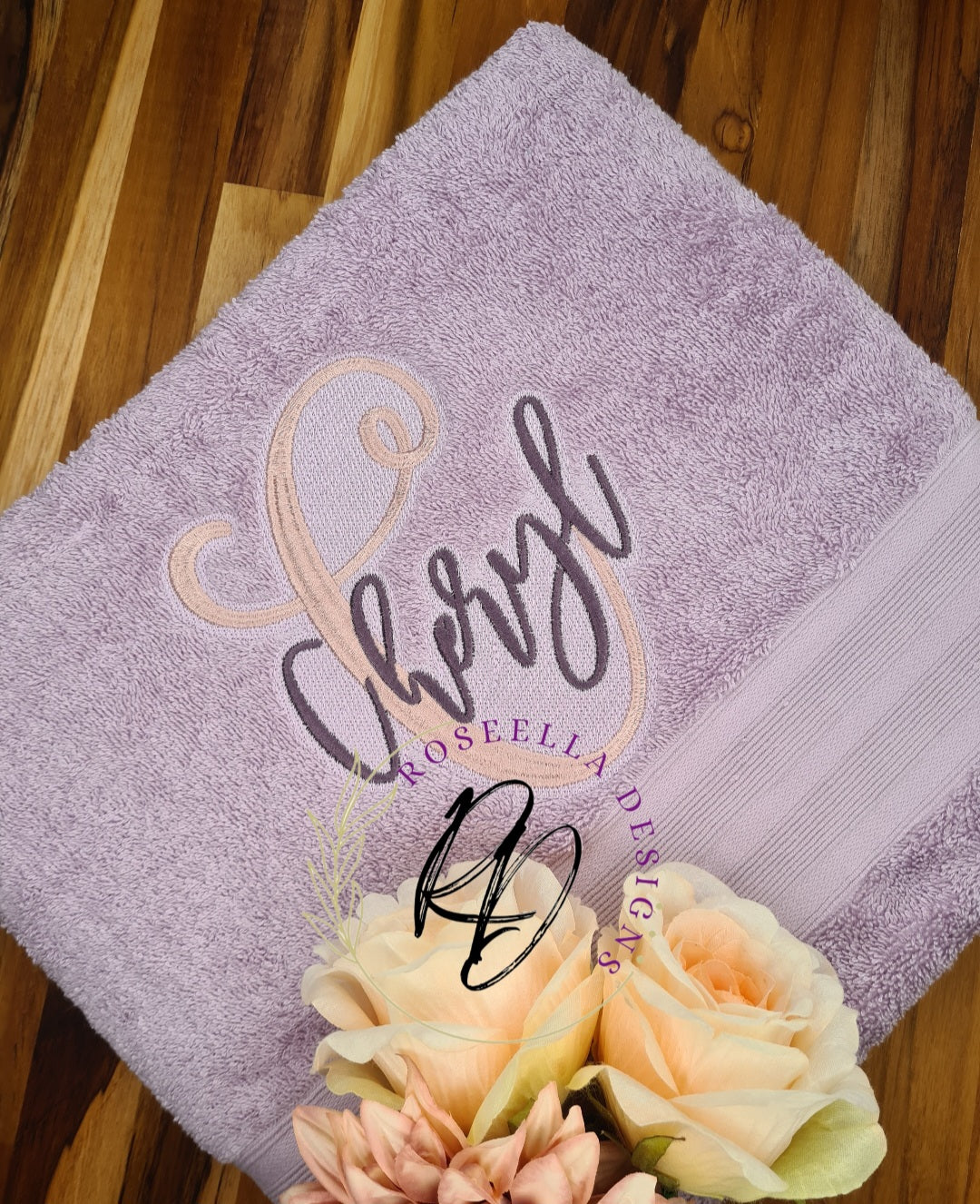 Personalised Embroidered Initial Bath Towel