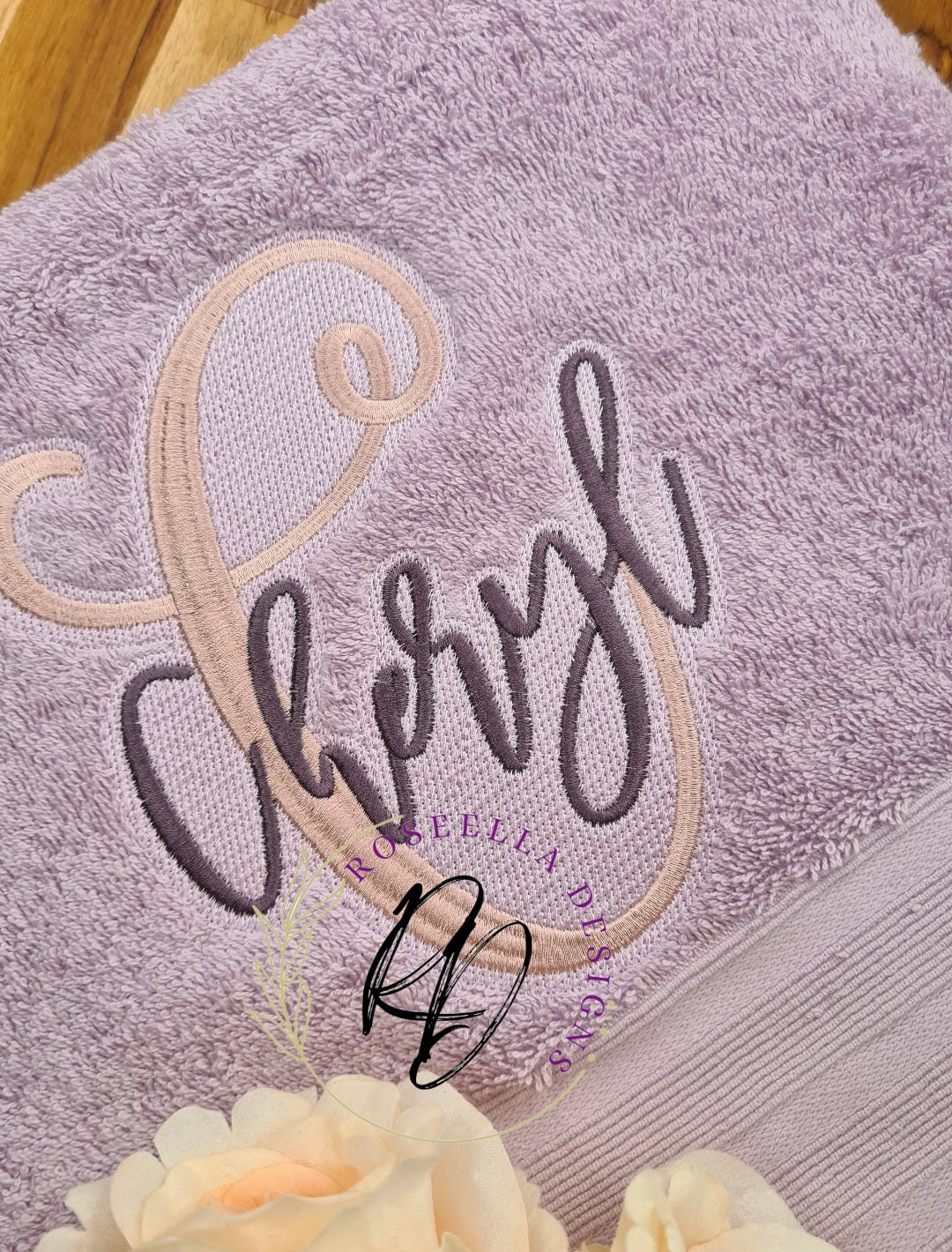 Personalised Embroidered Initial Bath Towel