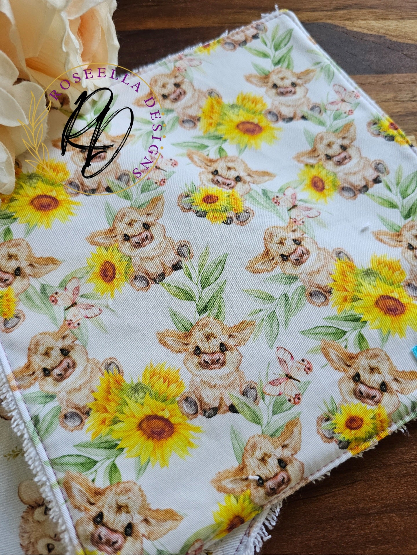LARGE set of 2 Reusable "Cow" Cleaning Cloths