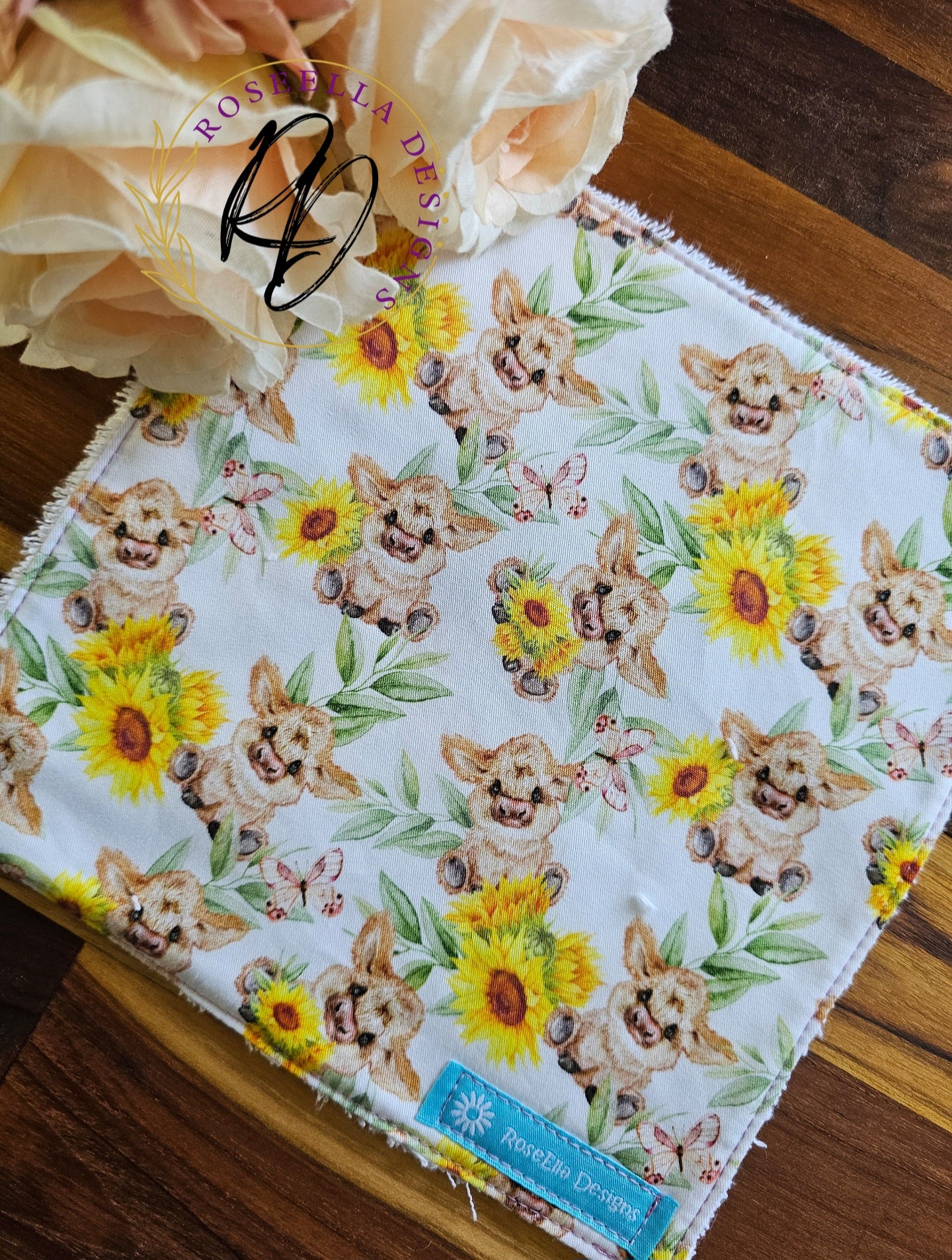 LARGE set of 2 Reusable "Cow" Cleaning Cloths