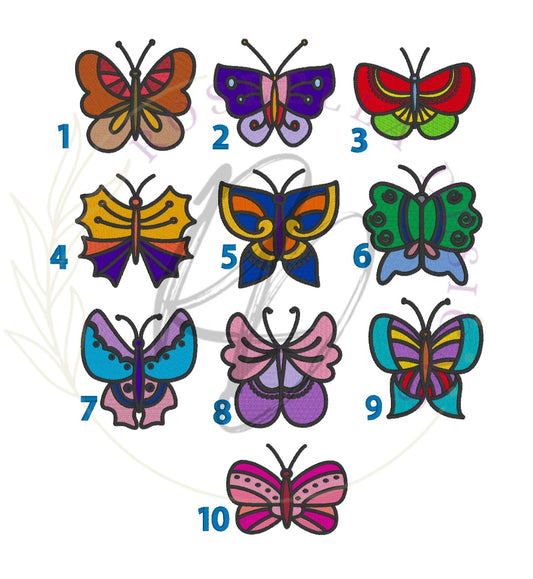 Personalised Embroidered Butterfly Bath Towel (10 Design Options)
