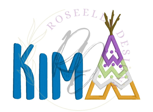 Personalised Embroidered Tee Pee Towel