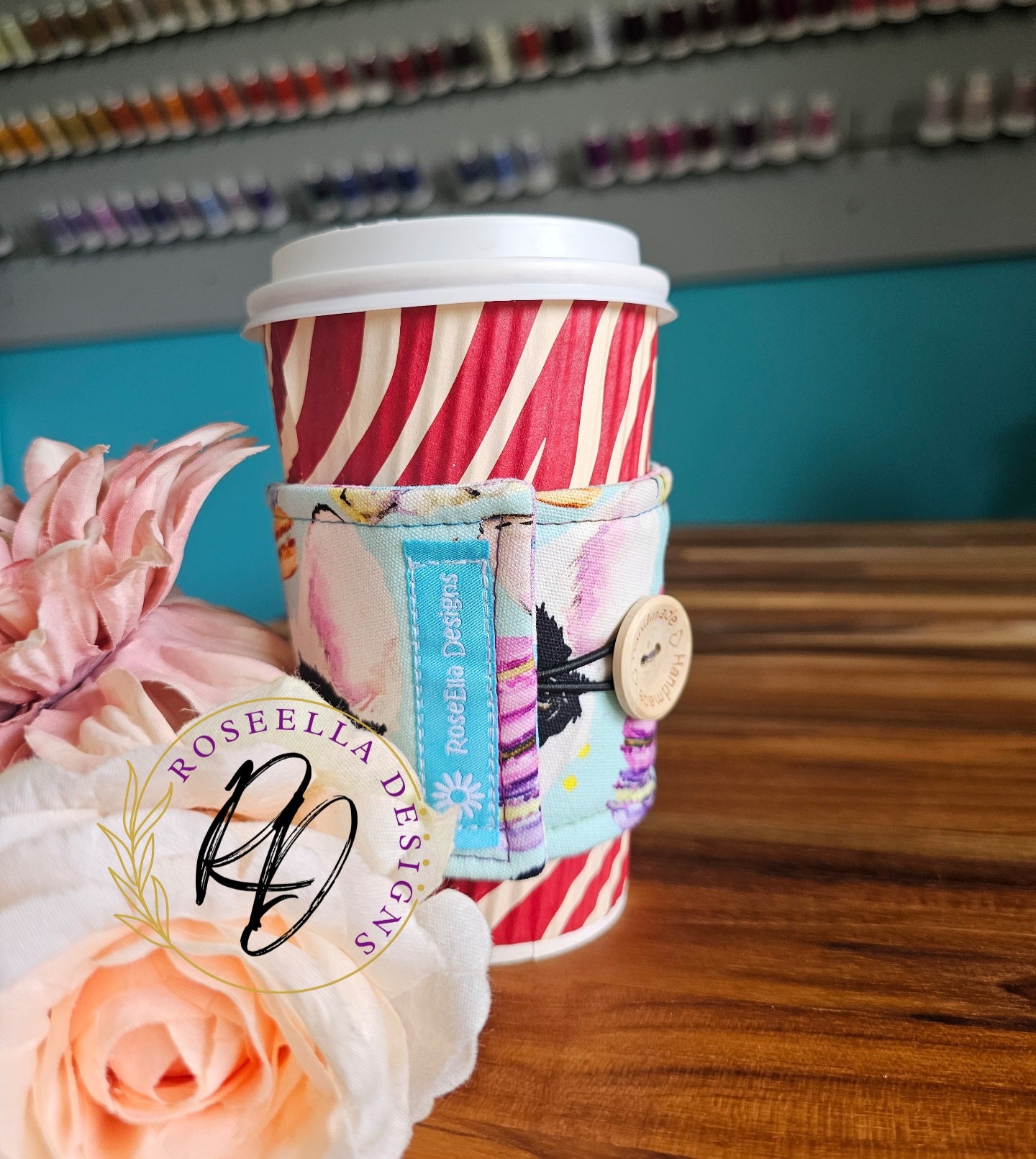 Take Away Cup Cozy  ~Frenchie~