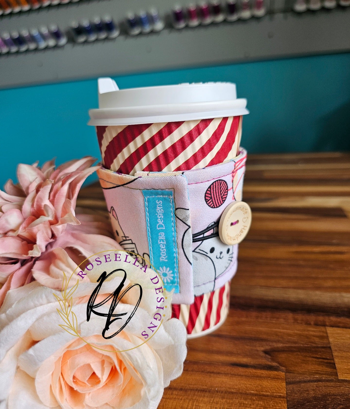 Take Away Cup Cozy  ~Kitty 1~