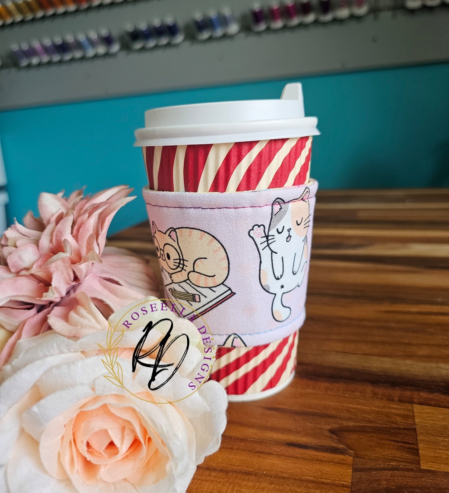 Take Away Cup Cozy  ~Kitty 1~