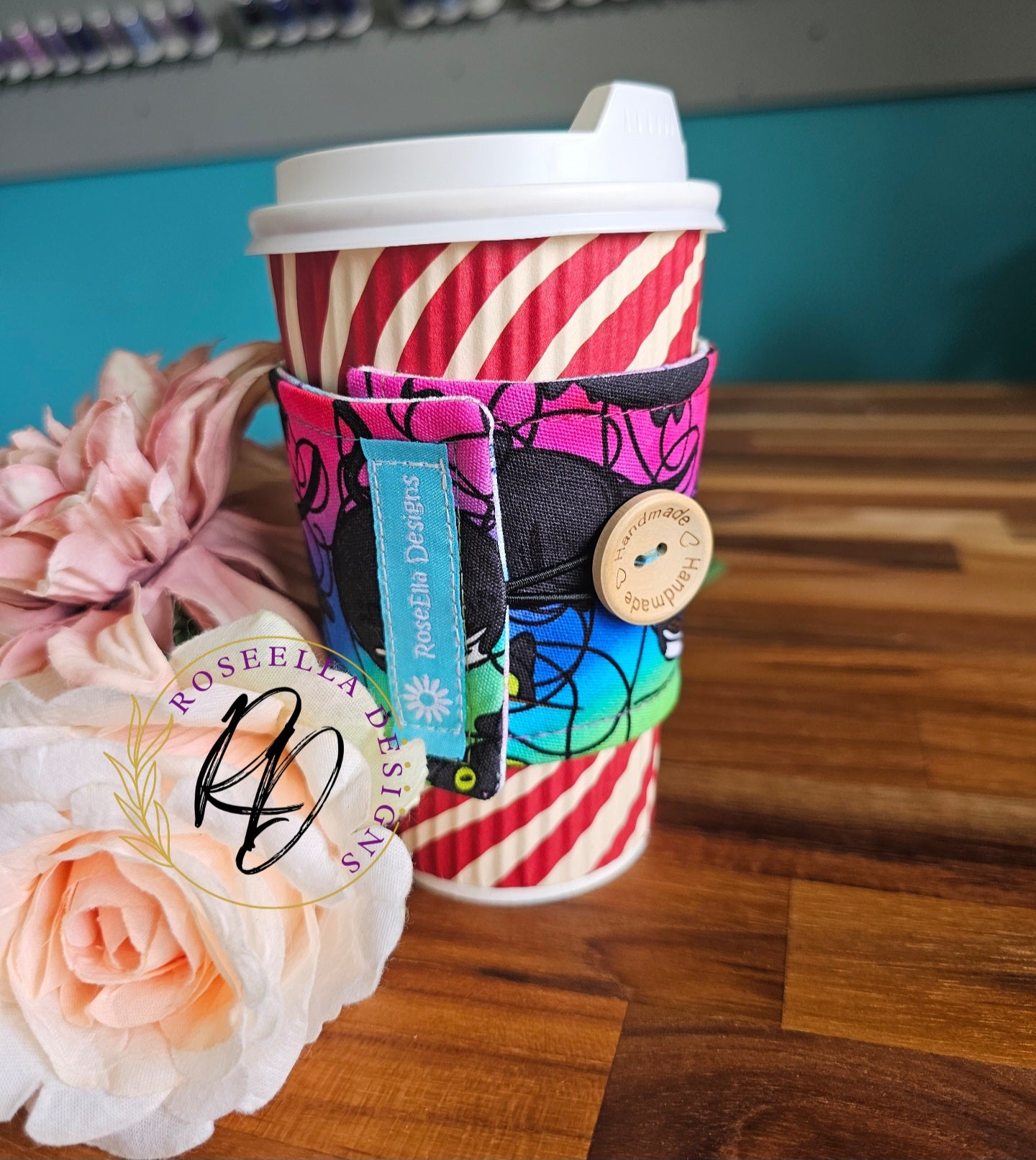 Take Away Cup Cozy  ~Crazy Kitty~
