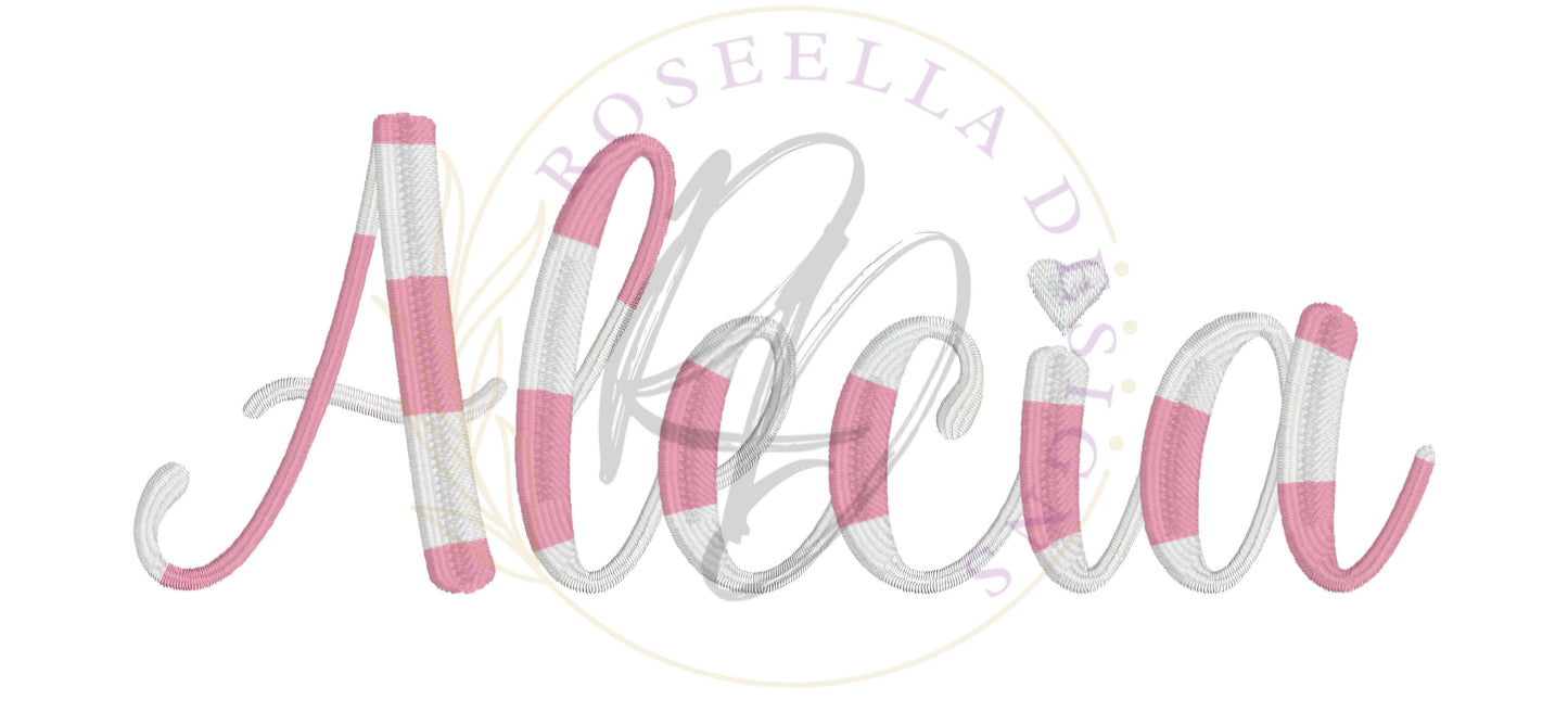 Personalised Embroidered Bath Towel Variegated Thread NAME ONLY (15 Font Options)