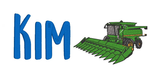 Personalised Embroidered Harvester Bath Towel