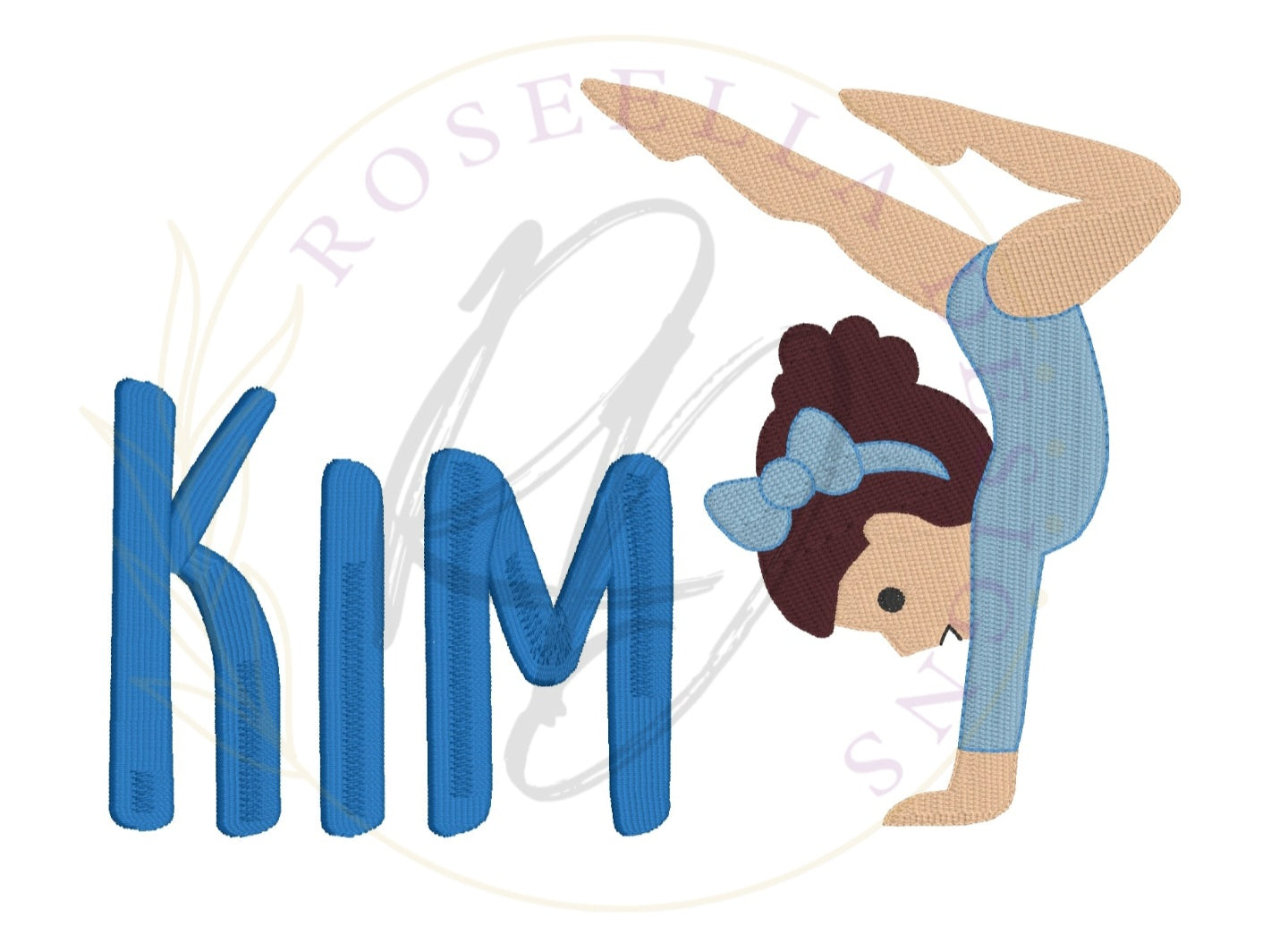 Personalised Embroidered Gymnastics Bath Towel (3 Design Options)