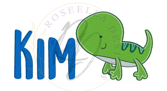 Personalised Embroidered Gecko Towel