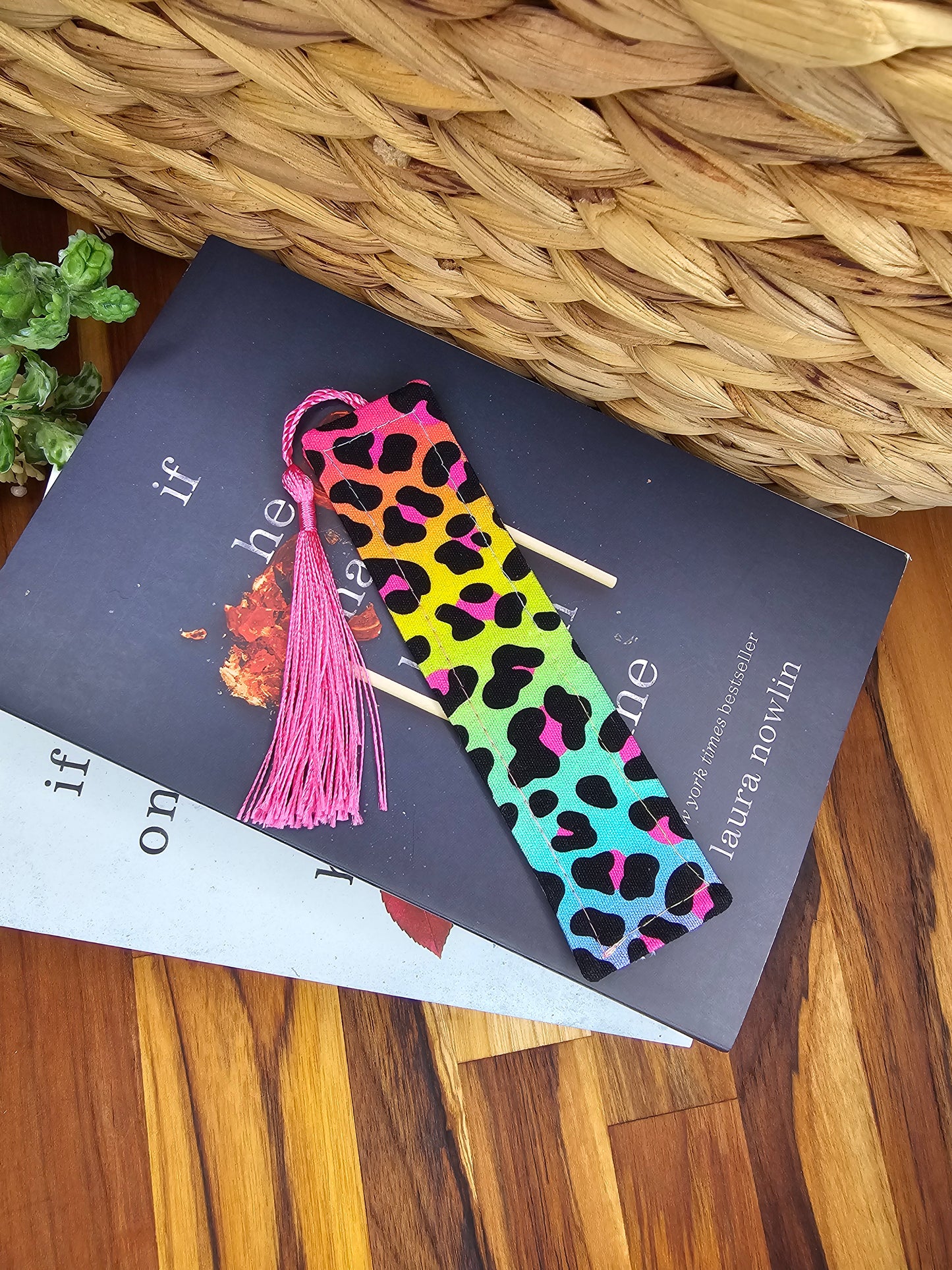 Fabric Bookmark   ~ Quirky Leopard ~