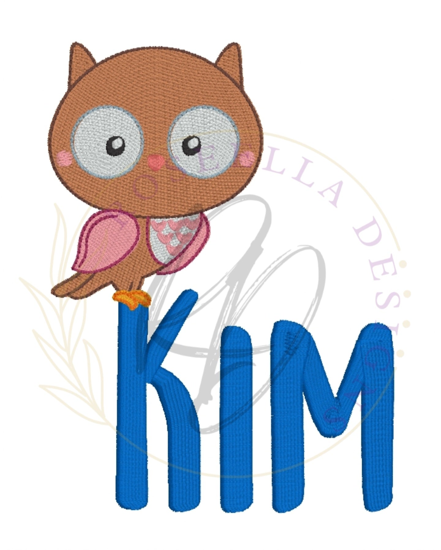 Personalised Embroidered Hoot Towel