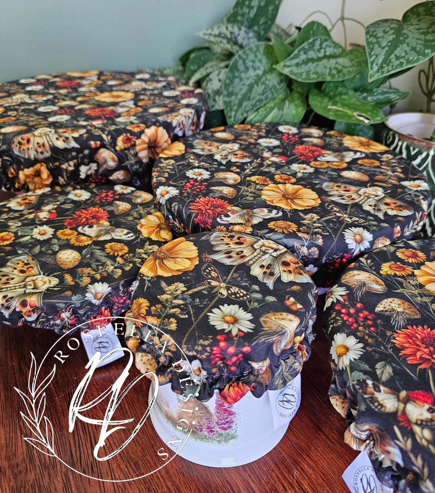 ~Moth ~ Reusable Bowl Cover BUNDLE 5 sizes