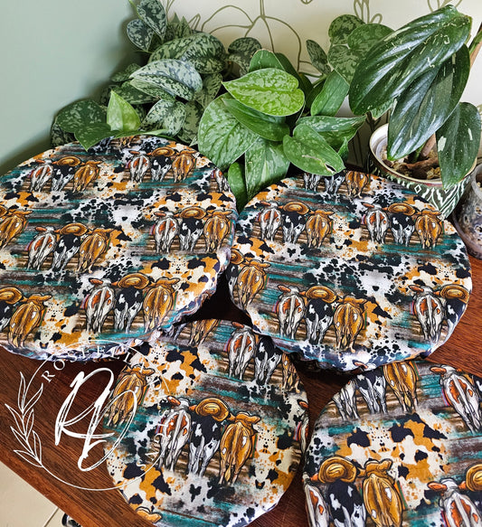 ~Moo Cows~ Reusable Bowl Cover BUNDLE 4 sizes