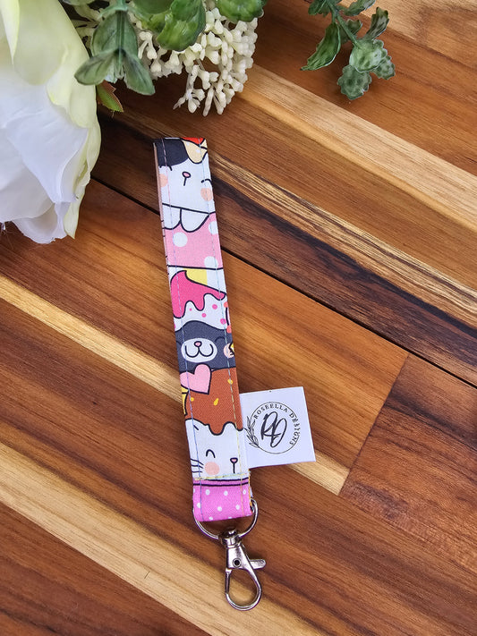 Key Fob ~Ice Cream Kitty's~