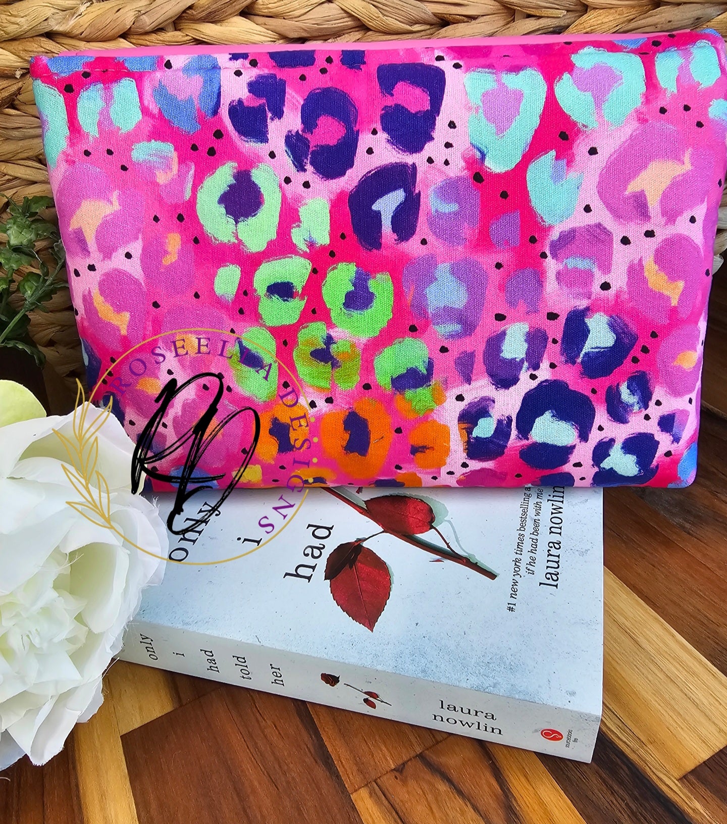 Book Sleeve Leopard  - Size Small -