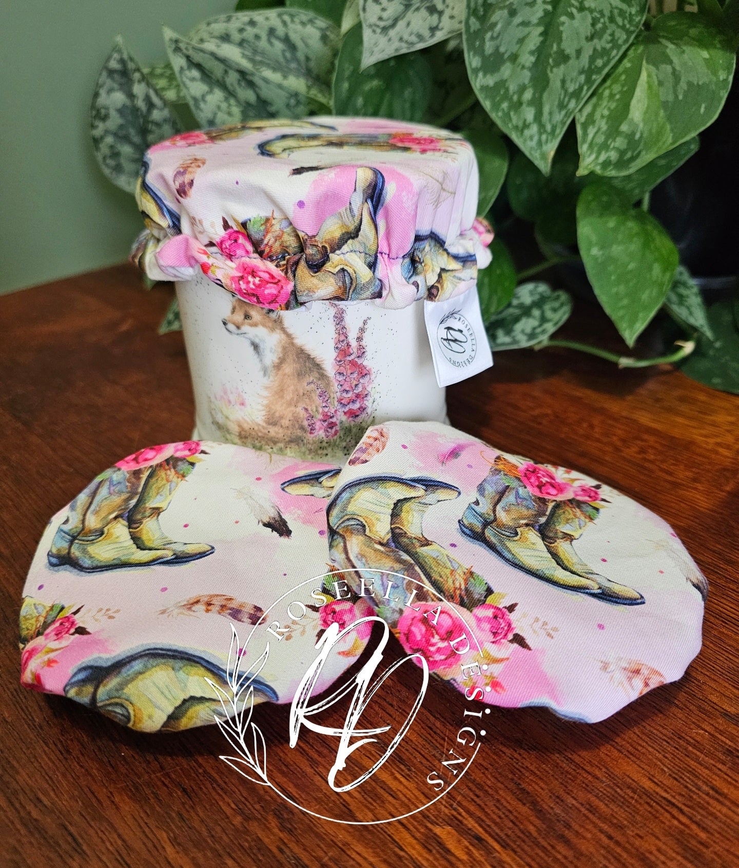 ~Boots~ Reusable SD Starter Jar Cover XS ~ fits jars up to 11.43cm / 4.5"