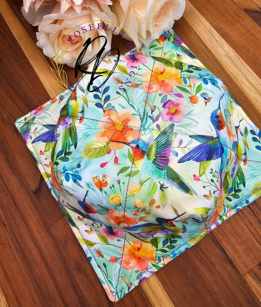 Medium~ Hummingbird & Watercolour #1 Bowl Cozy