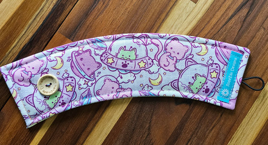 Take Away Cup Cozy  ~ Kitty UFO~
