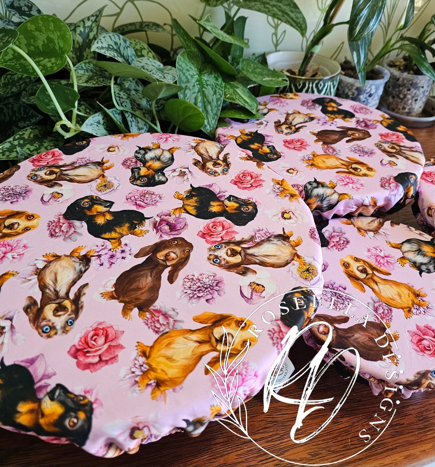 ~Dachshund ~ Reusable Bowl Cover BUNDLE 4 sizes