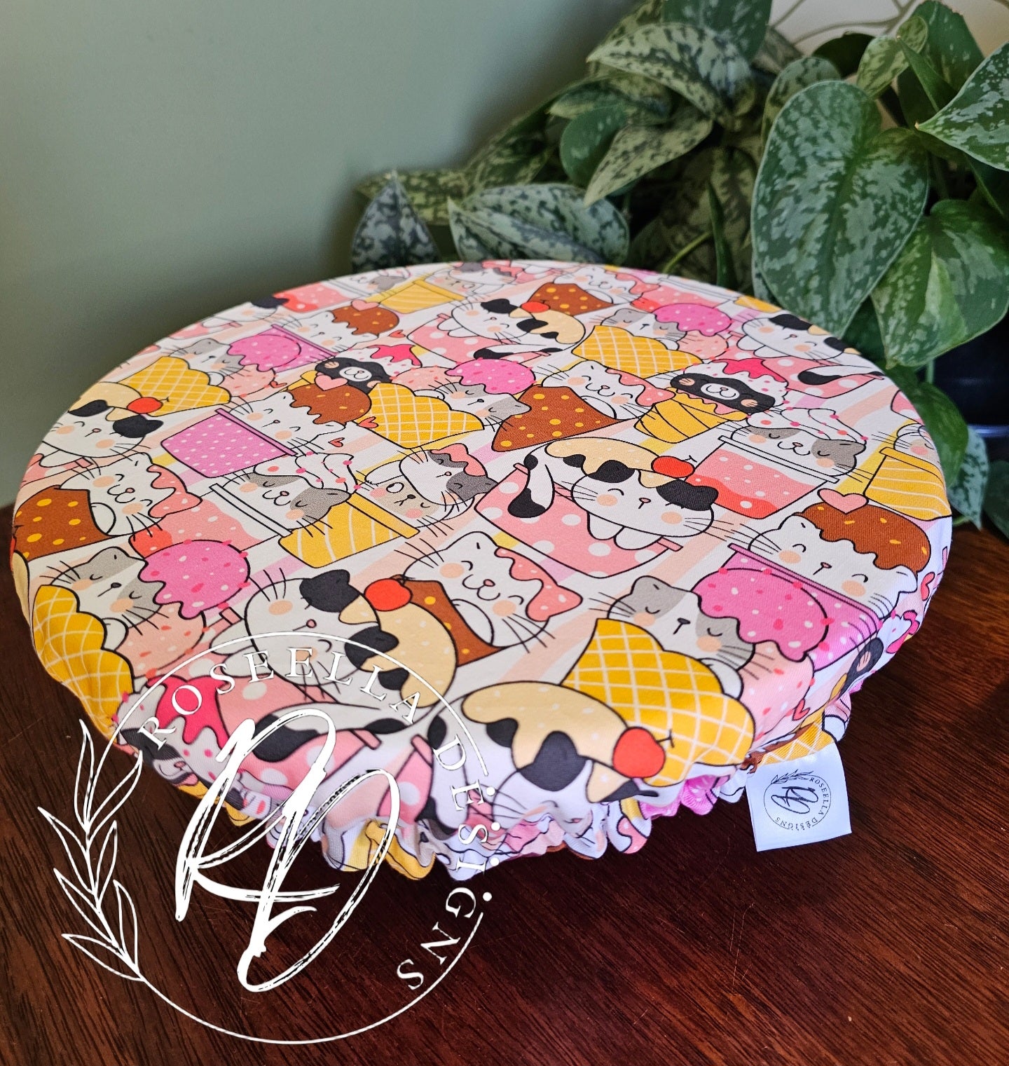 Kitty's~ Reusable Bowl Cover Large ~Suitable For Stand Mixers & Bowls 20cm / 8" - 25cm/ 10"