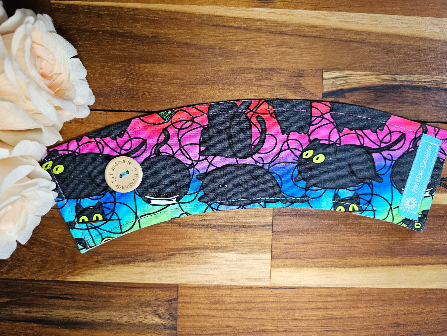 Take Away Cup Cozy  ~Crazy Kitty~