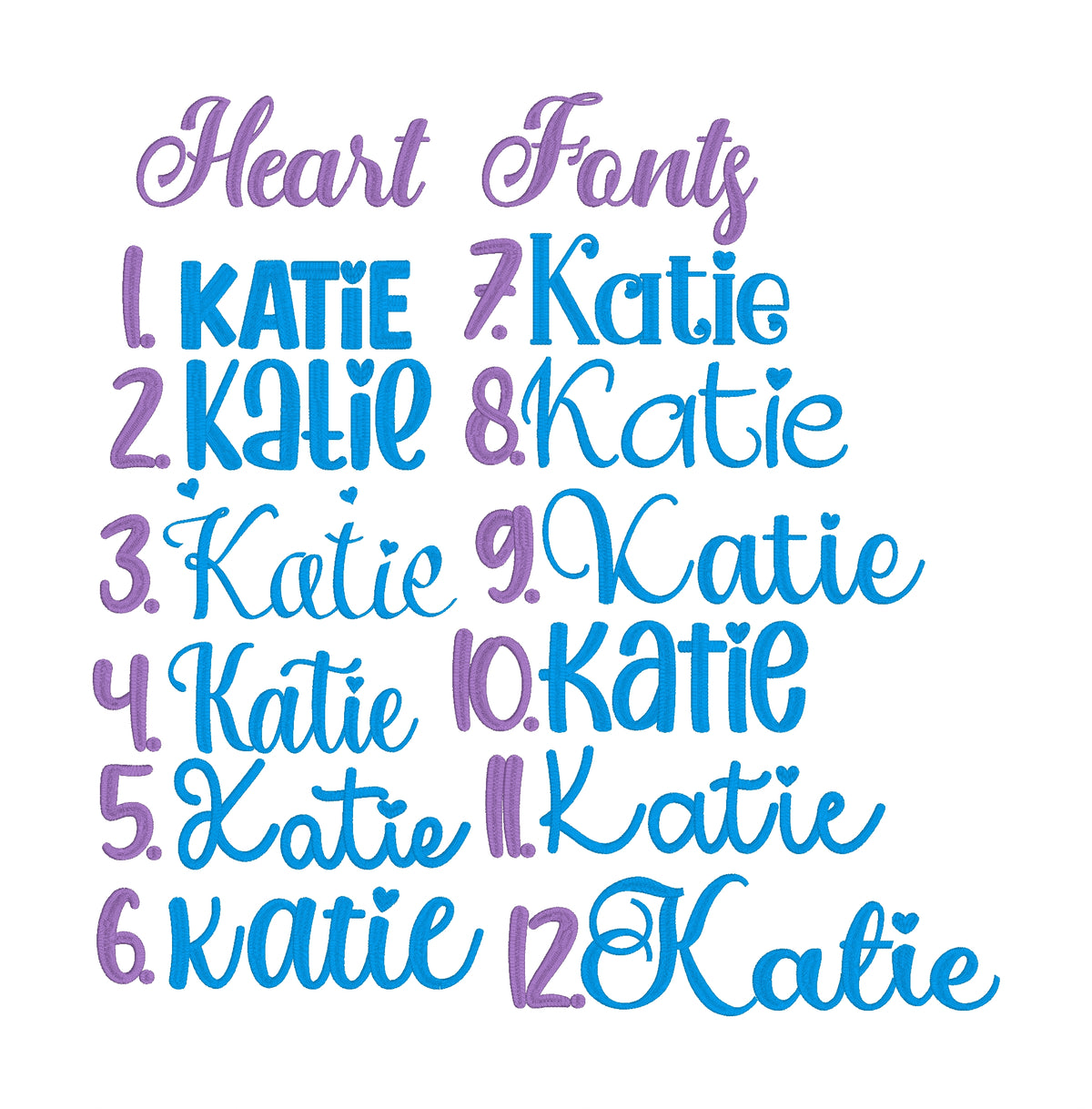Personalised Embroidered HEART FONT Bath Towel NAME ONLY (12 FONT OPTIONS)