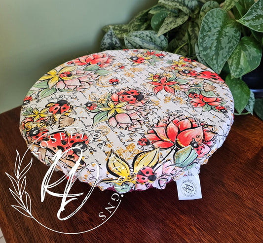 ~Ladybug ~ Reusable Bowl Cover Large ~Suitable For Stand Mixers & Bowls 20cm / 8" - 25cm/ 10"
