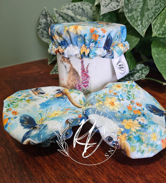 ~Longhorn~ Reusable SD Starter Jar Cover XS ~ fits jars up to 11.43cm / 4.5"