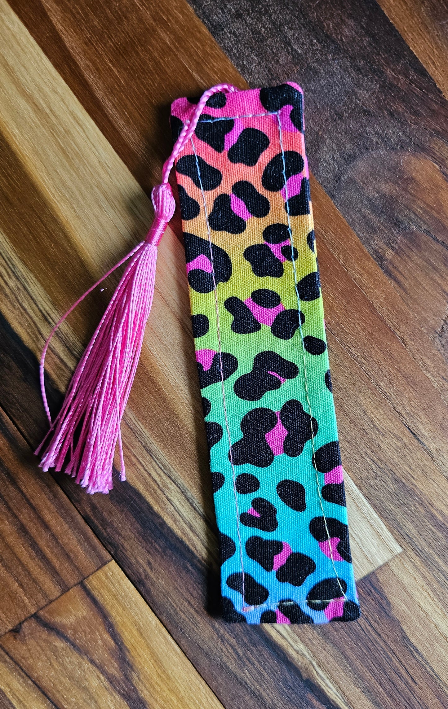 Fabric Bookmark   ~ Quirky Leopard ~