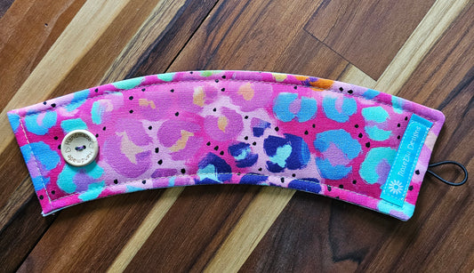 Take Away Cup Cozy  ~ Pink Leopard ~
