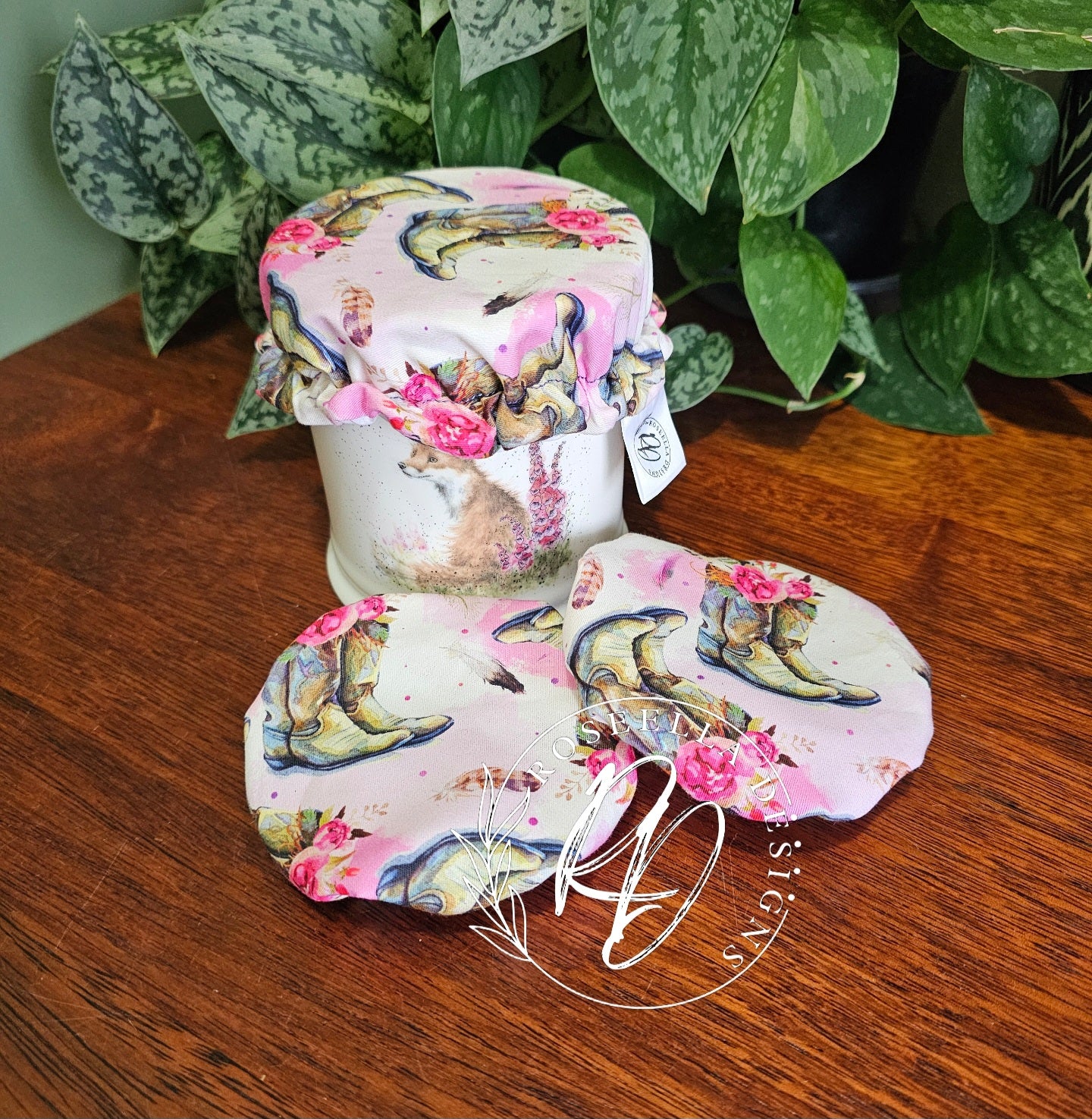 ~Boots~ Reusable SD Starter Jar Cover XS ~ fits jars up to 11.43cm / 4.5"