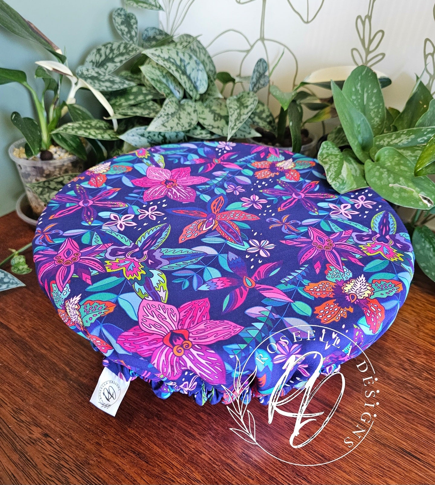 ~Neon Orchid ~ Reusable Bowl Cover XLarge~ 28cm / 11" - 35cm/ 14"