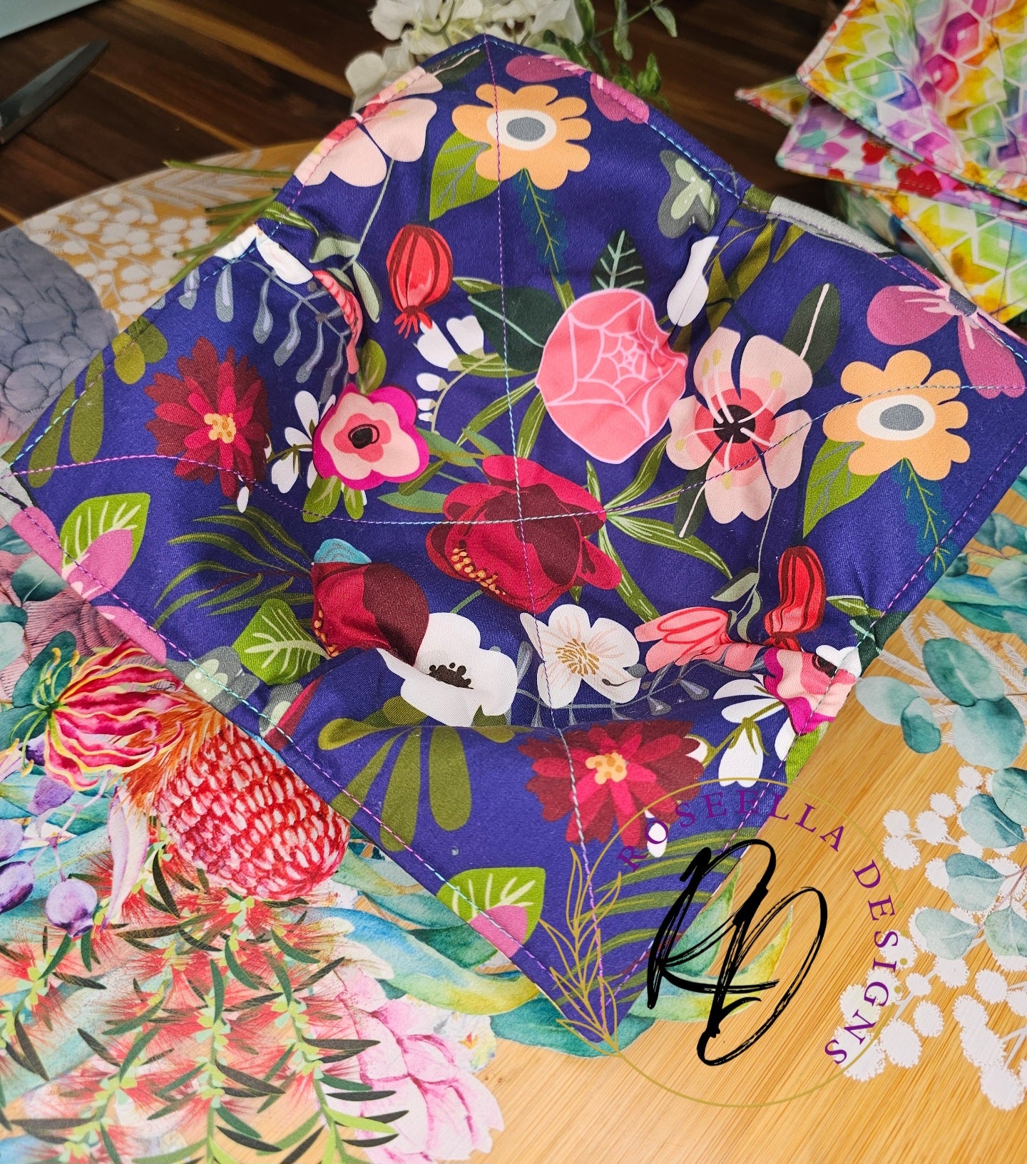 Large ~ Cactus & Floral Bowl Cozy
