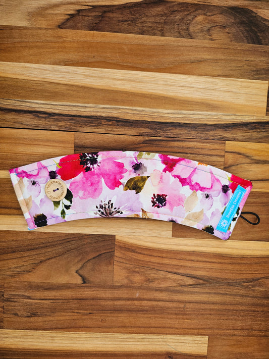 Take Away Cup Cozy  ~ Flowers ~