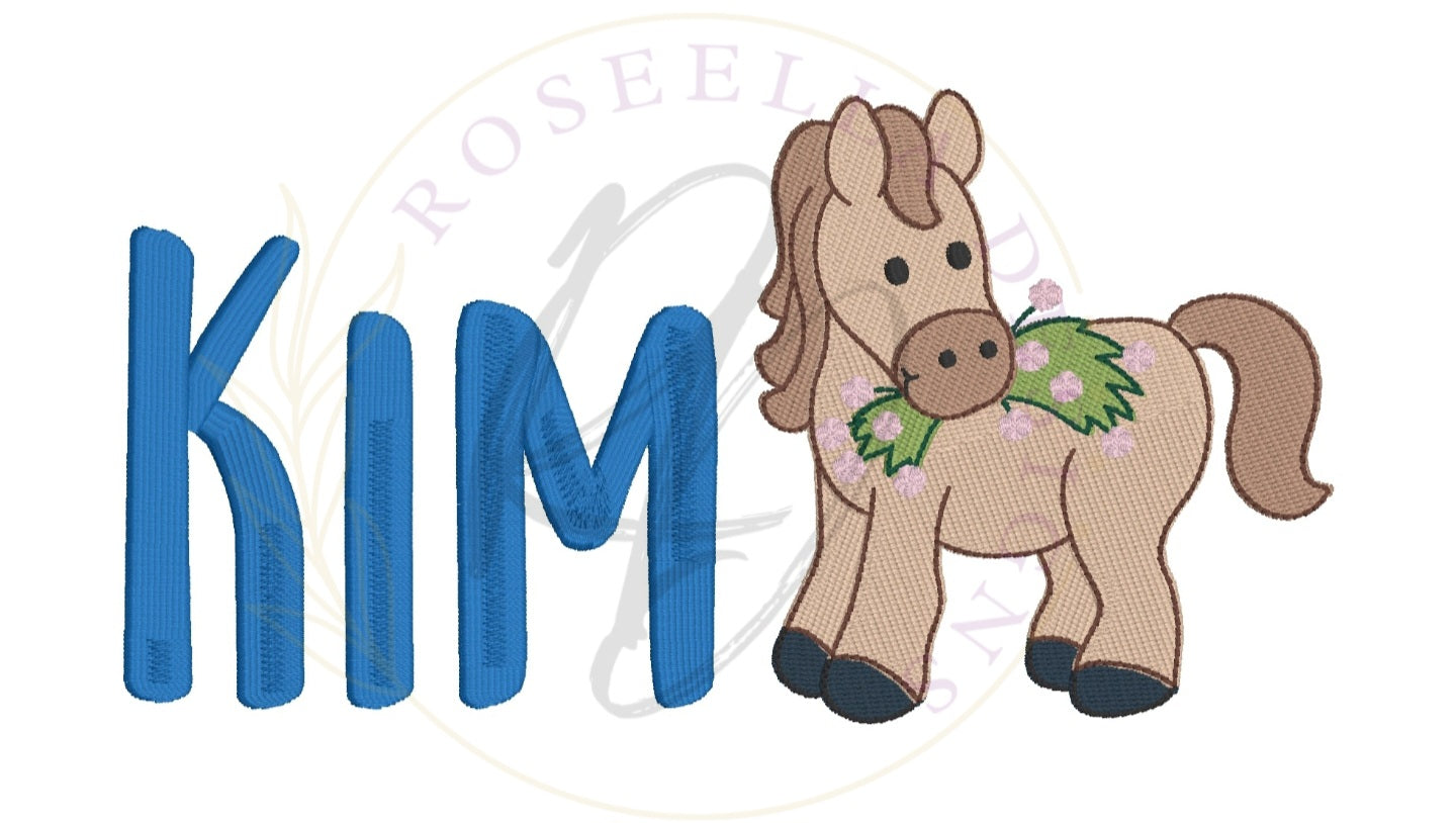Personalised Embroidered Horse Bath Towel (13 Design Options)