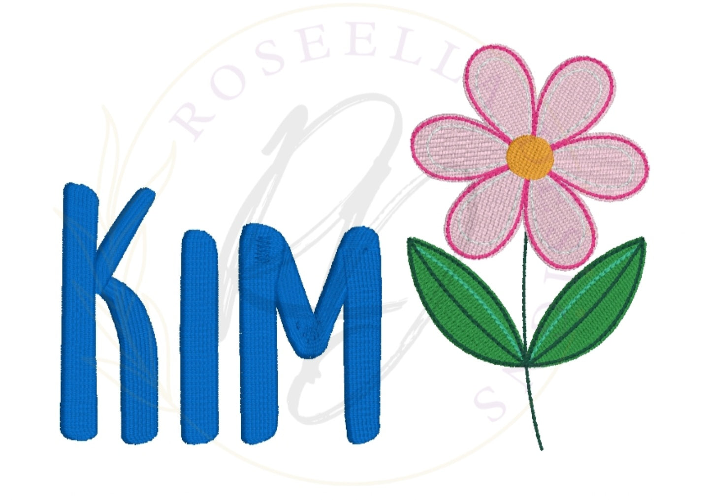 Personalised Embroidered Daisy Towel