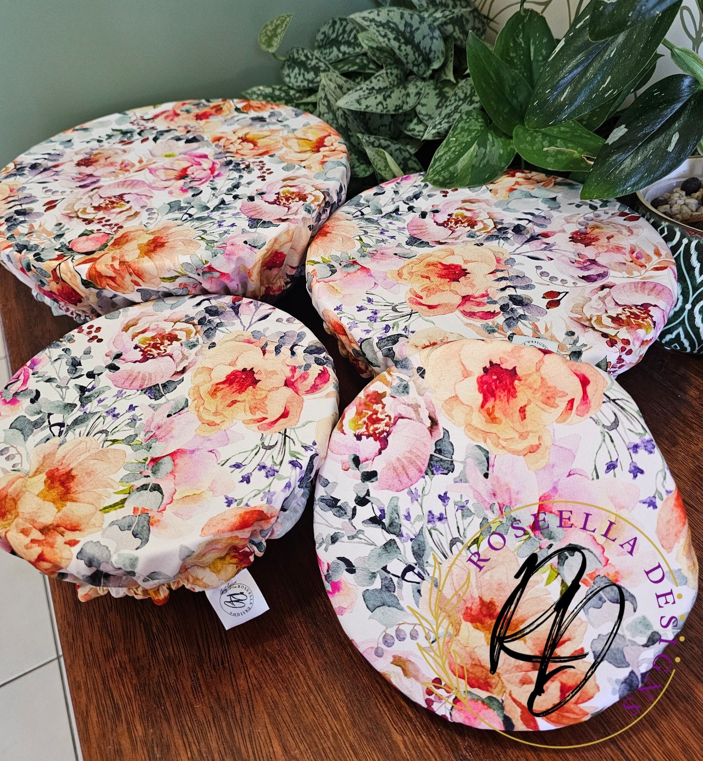 ~Floral Dream ~ Reusable Bowl Cover BUNDLE 4 sizes