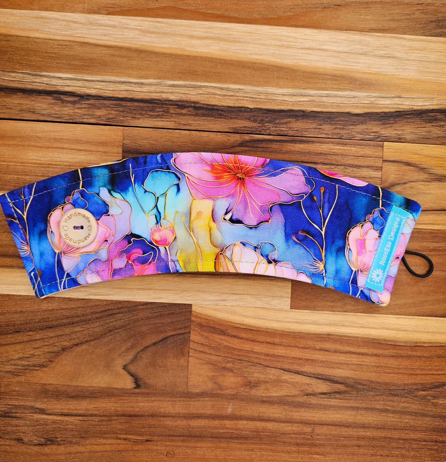 Take Away Cup Cozy  ~ Watercolour floral 3~
